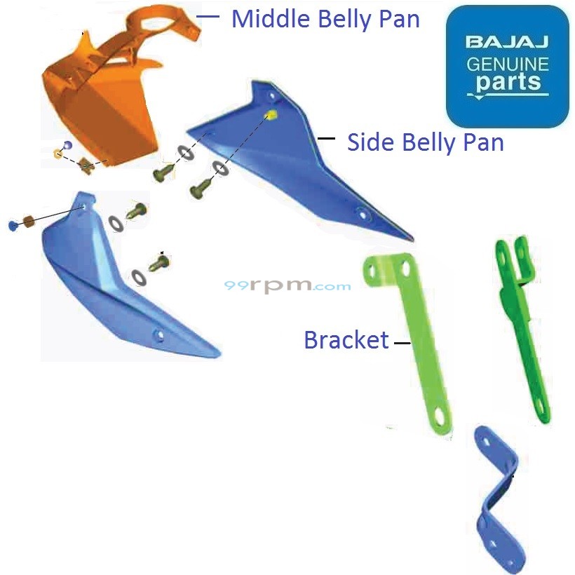 pulsar 150 belly pan price