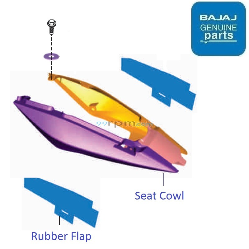 Bajaj Pulsar 150 BS4 Seat Cowl