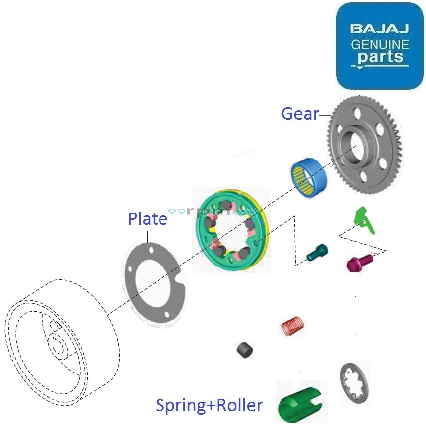 Bajaj Pulsar 150 BS4 Starter Clutch