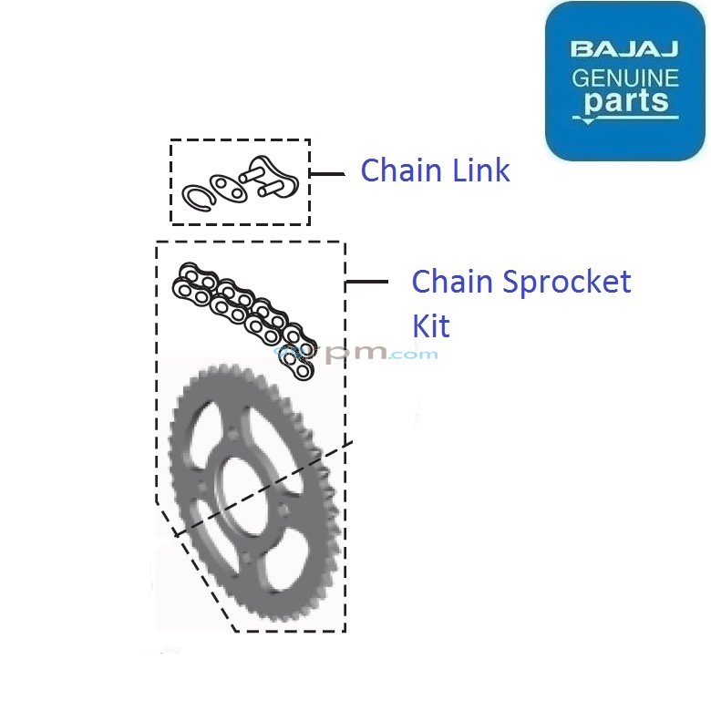 Bajaj Pulsar 180 BS4 UG5 Chain Sprocket Kit