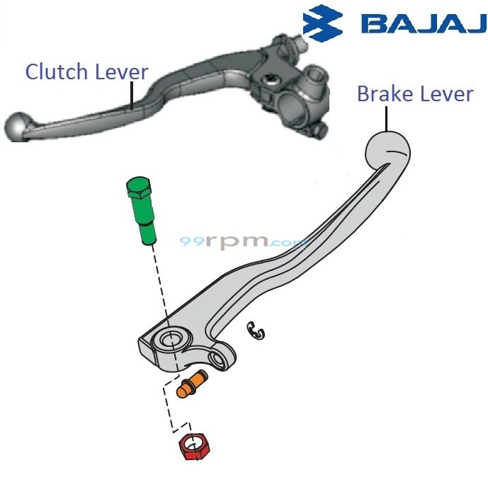 Bajaj Pulsar 200NS Brake & Clutch Lever