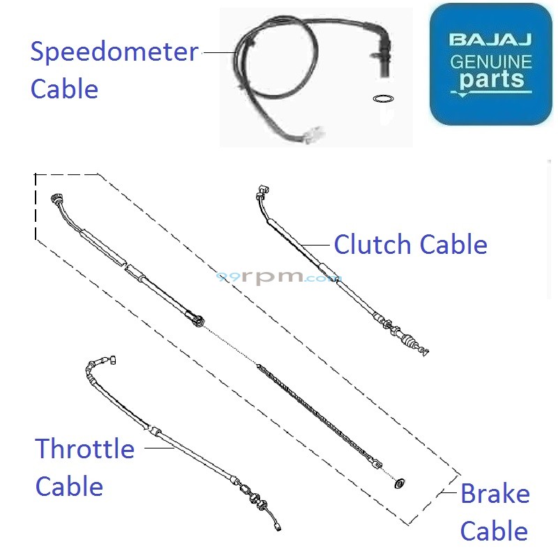 Bajaj XCD 125 Control Cables