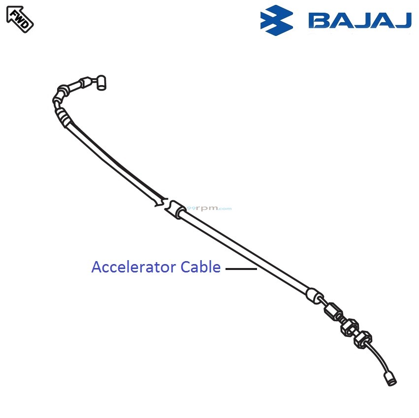 Bajaj Pulsar 220F DTSi Accelerator Cable/Throttle Cable
