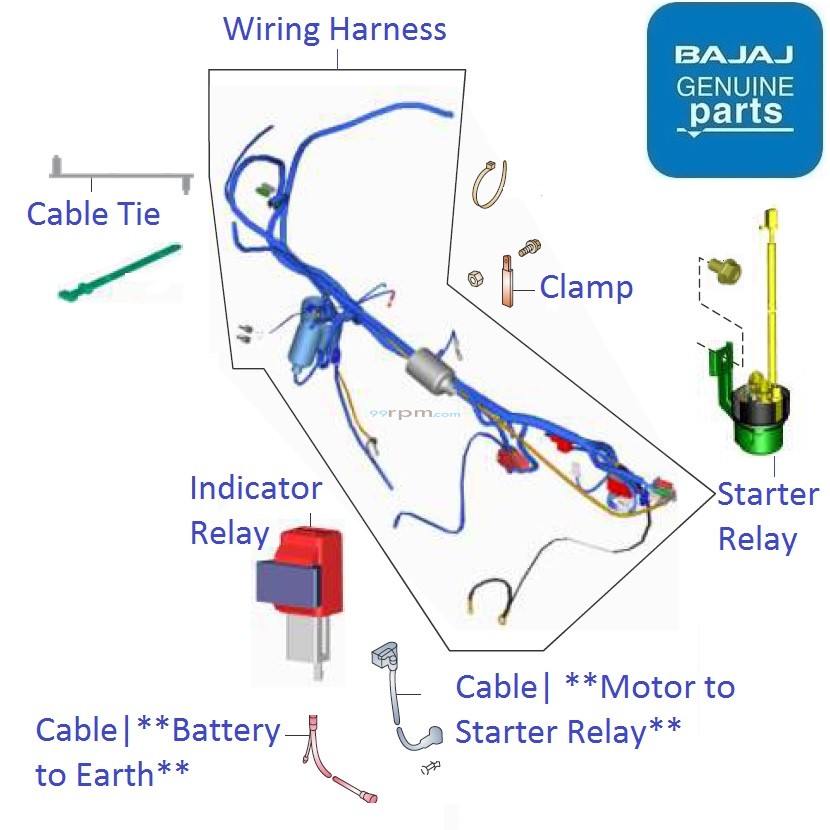 Bajaj Avenger Street 160 Wiring Harness