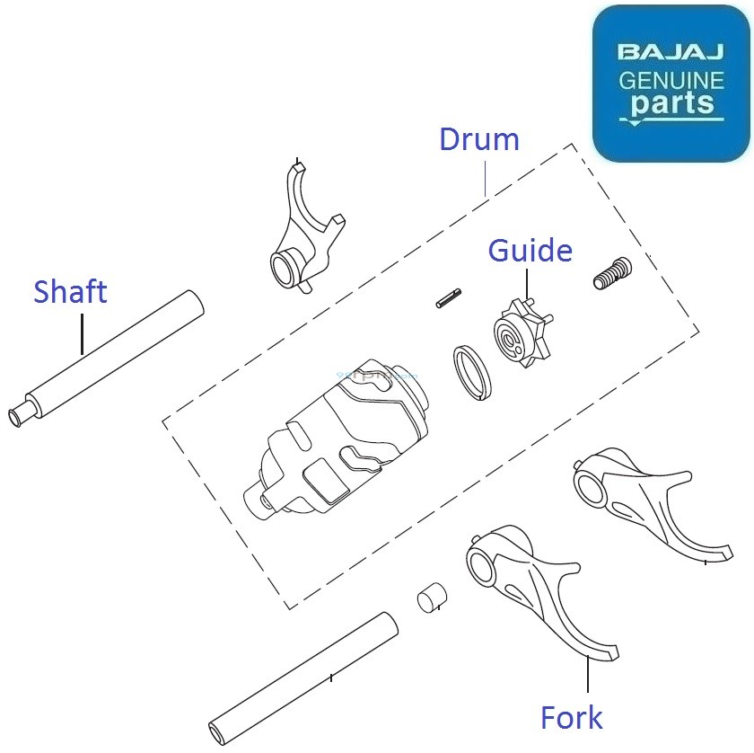 Bajaj Avenger 200 (20072010) Gear Shift Drum