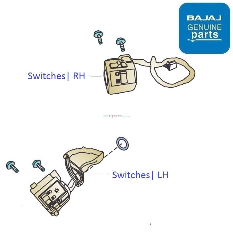 Bajaj Avenger 220 Cruise UG (2018+) Control Switches