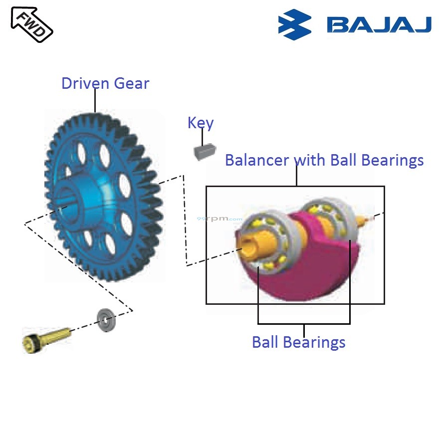 Bajaj Pulsar RS200 (BS3, 201516) Balancer Shaft
