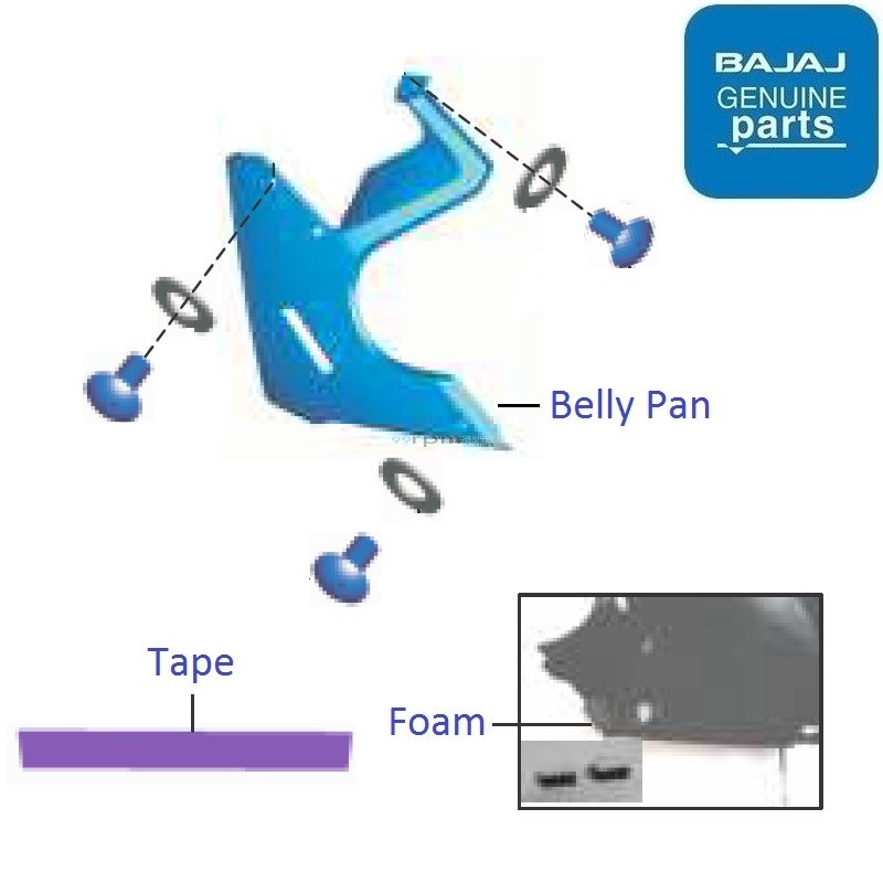 pulsar 150 belly pan price