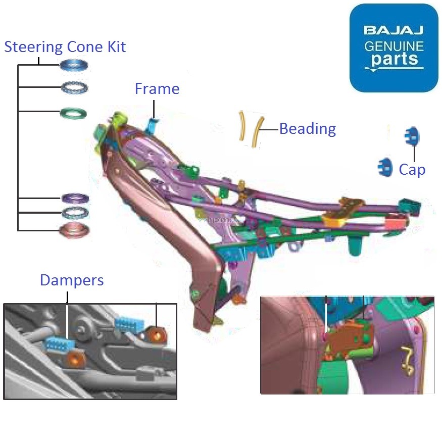 pulsar 150 chassis frame
