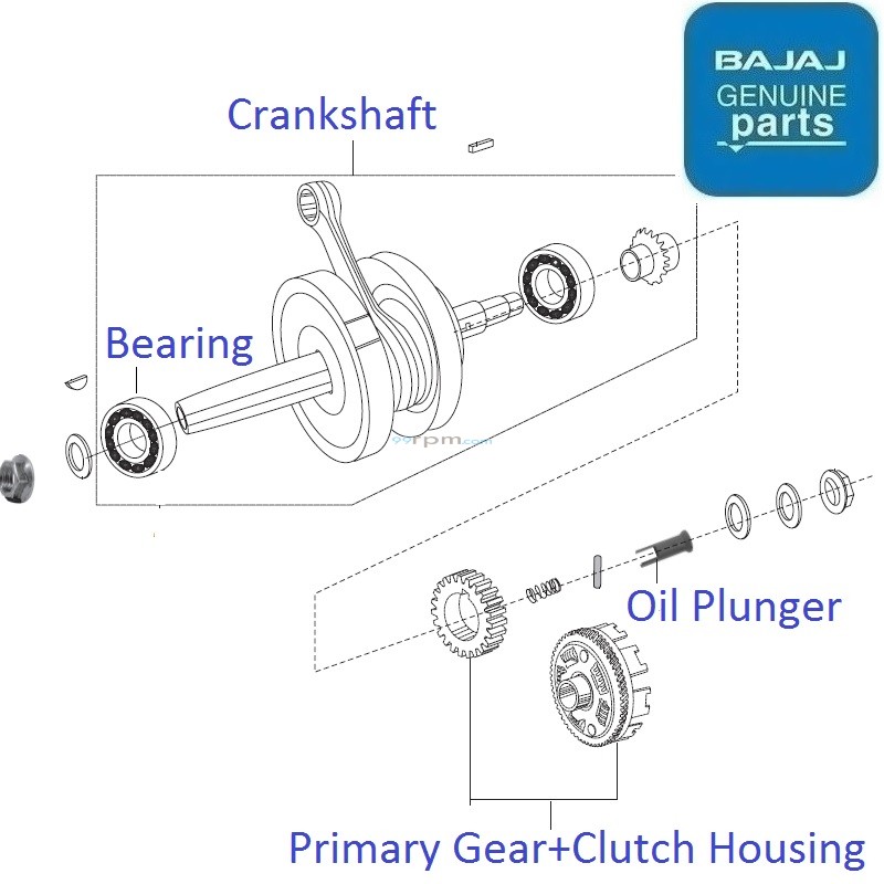 Bajaj Boxer BM150 Crankshaft