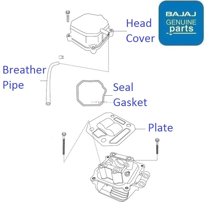 Bajaj Boxer BM150 Head Cover