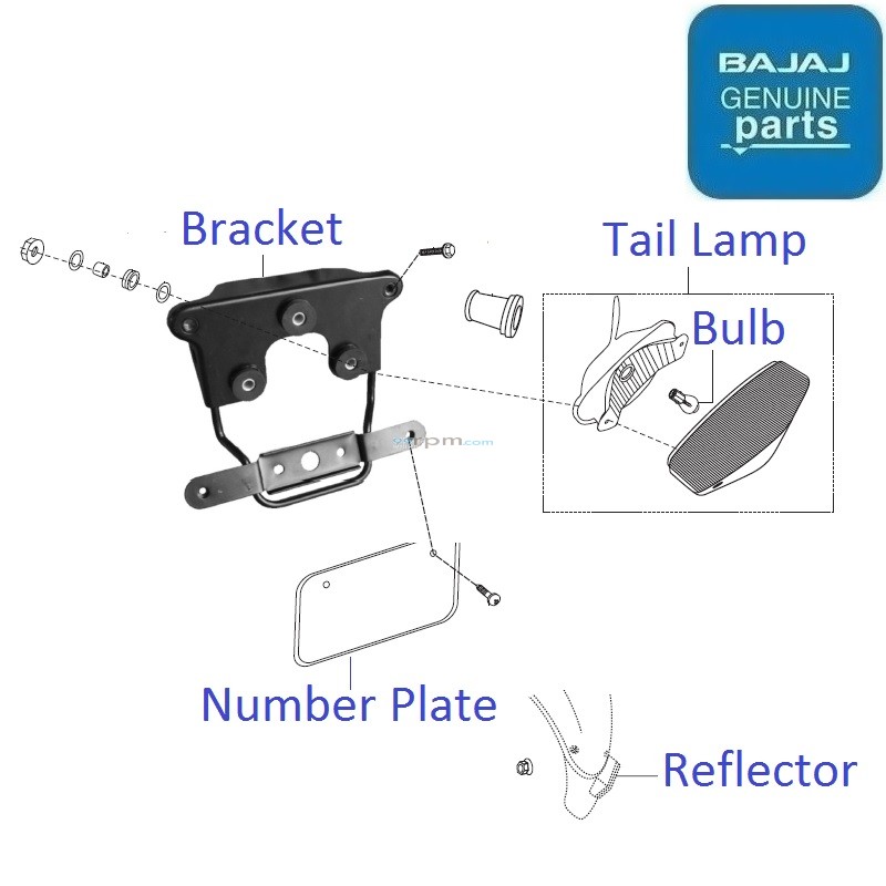 bajaj boxer headlight assembly