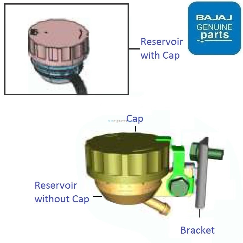 Bajaj Pulsar NS200 (BS4, 201719) Brake Fluid Reservoir