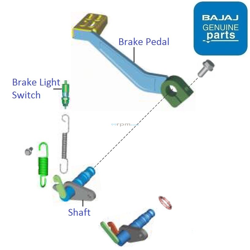 Bajaj Pulsar RS200 BS4 DTSi Brake Pedal