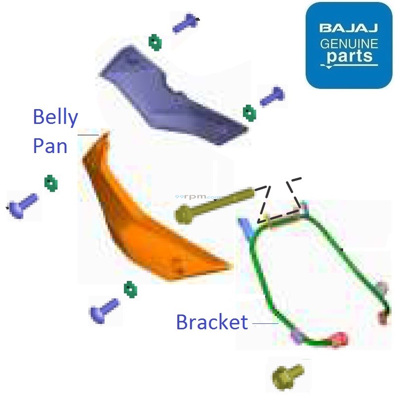 pulsar 220 belly pan price