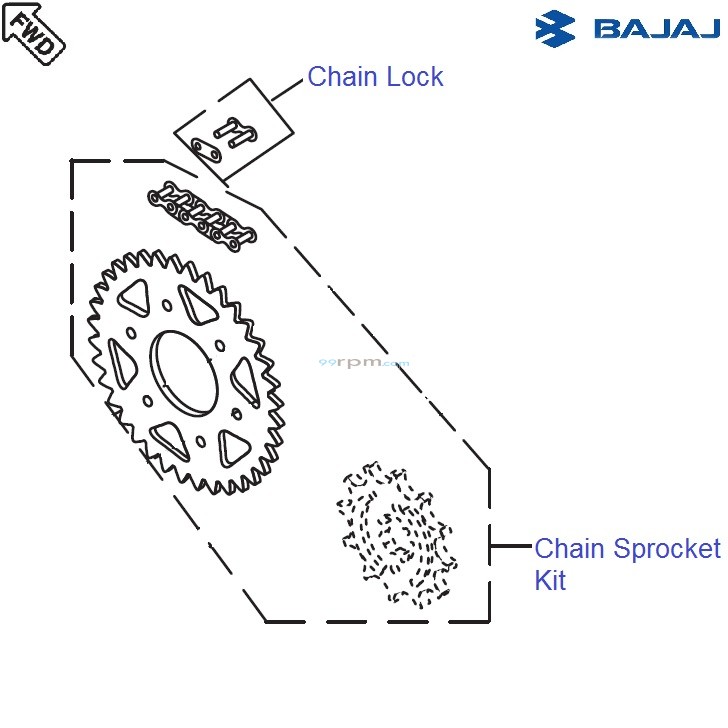 Bajaj Avenger 220 DTSi Chain Sprocket Kit