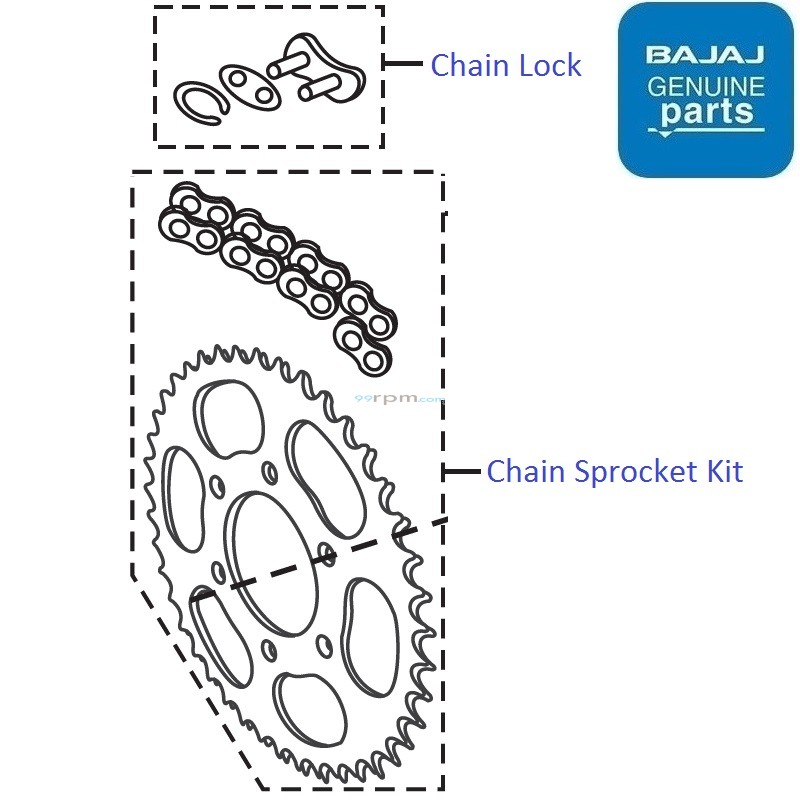 Bajaj Pulsar 220 DTSFi Chain Sprocket Kit