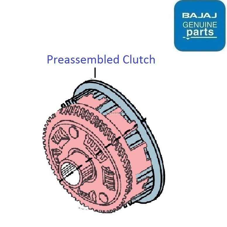 Bajaj Pulsar NS200 (BS4, 201719) Clutch Assembly
