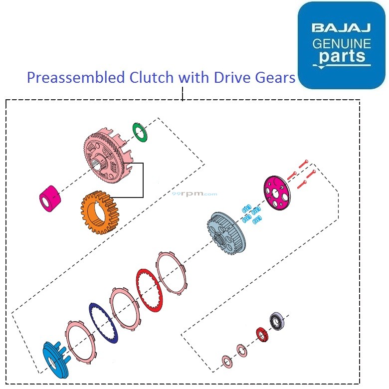 Bajaj Pulsar NS160 (201718) Clutch Kit