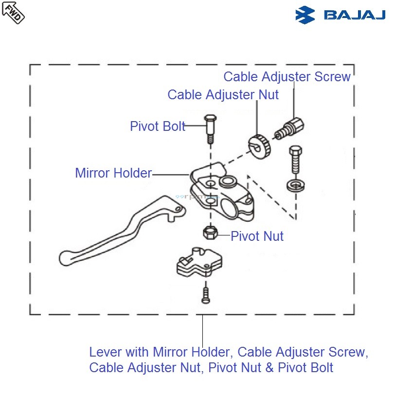 Bajaj Avenger 180 DTSi Clutch Lever