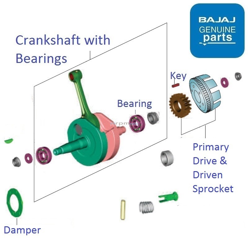 Bajaj V15 Crankshaft