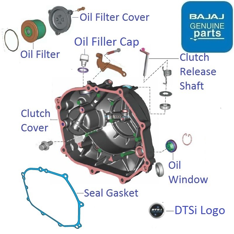 Bajaj CT110 BS6 (2020+)Clutch Cover