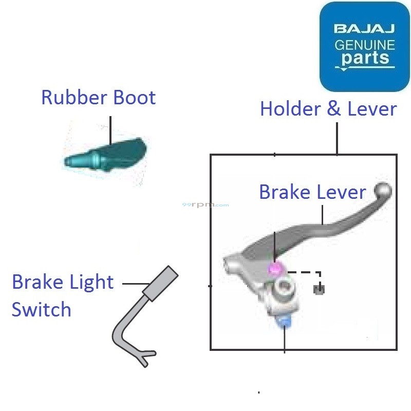 bajaj ct 100 back brake shoe price