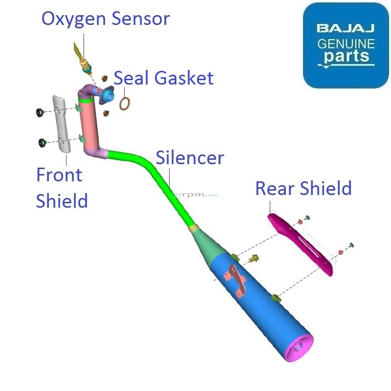 Bajaj CT110 BS6 (2020+) Silencer