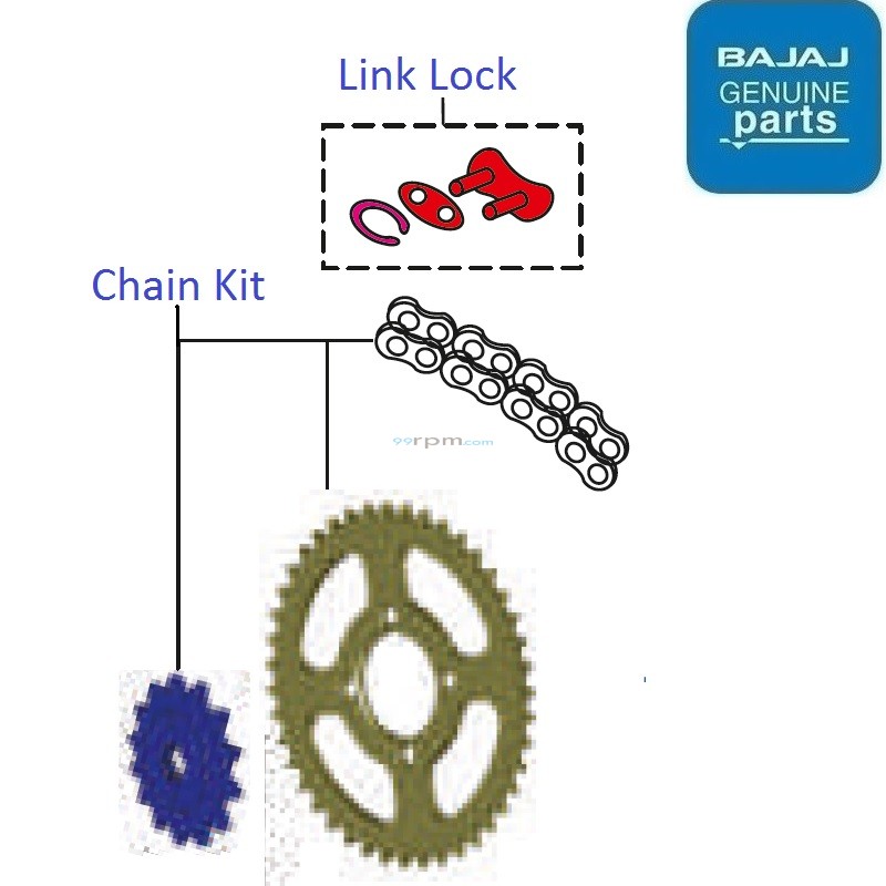Bajaj CT110X Chain Sprocket Kit