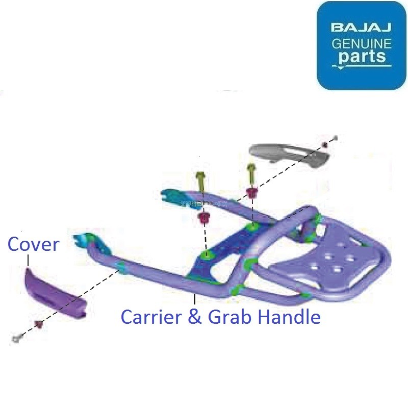 Bajaj CT 125X (202223) Rear Carrier & Grab Handle