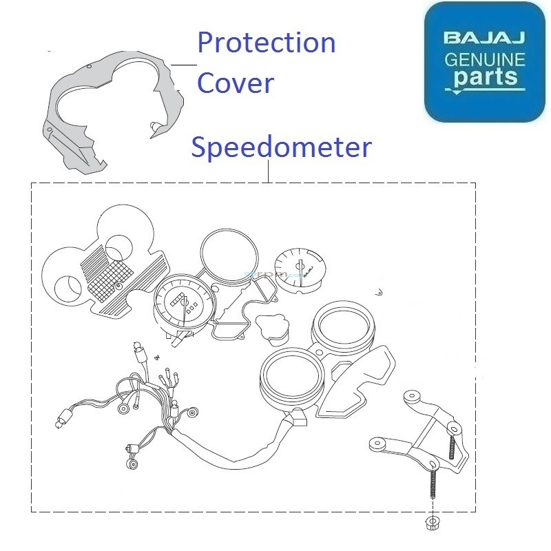 bajaj discover 100 speedometer price
