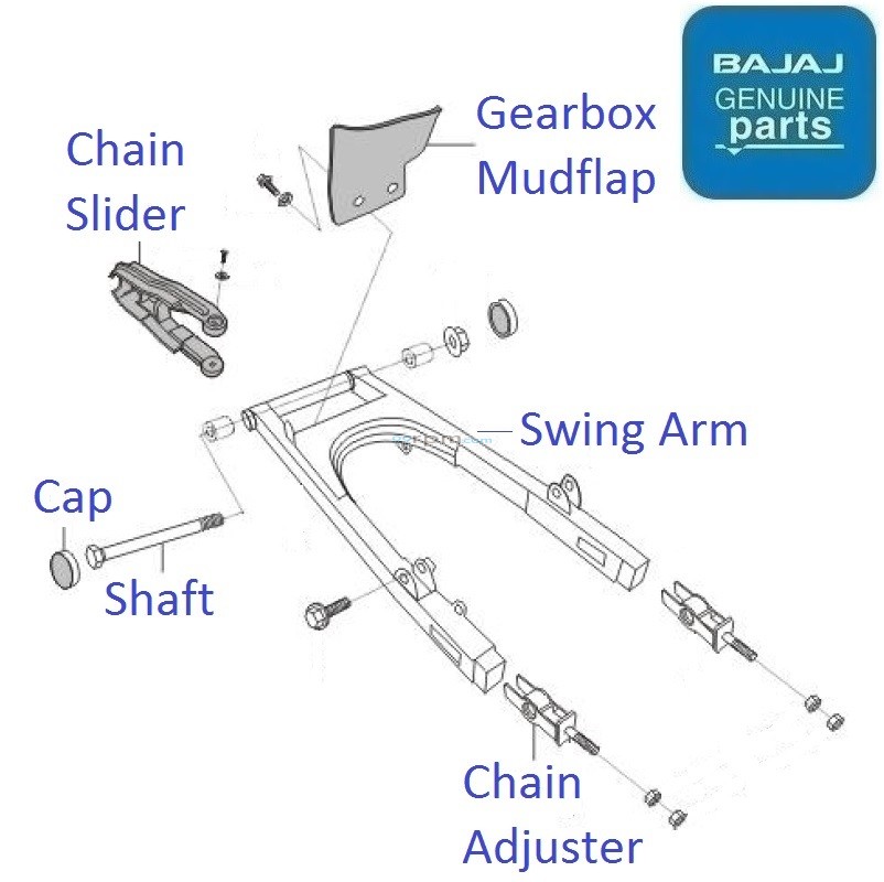 Bajaj Discover 100 4G (20122015) Swing Arm