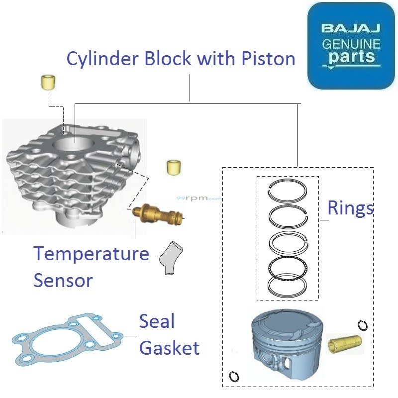 Discover 100T(20132014) Cylinder Block