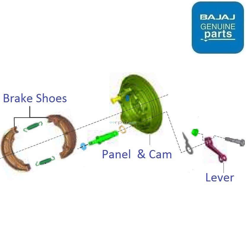 bajaj ct 100 brake drum