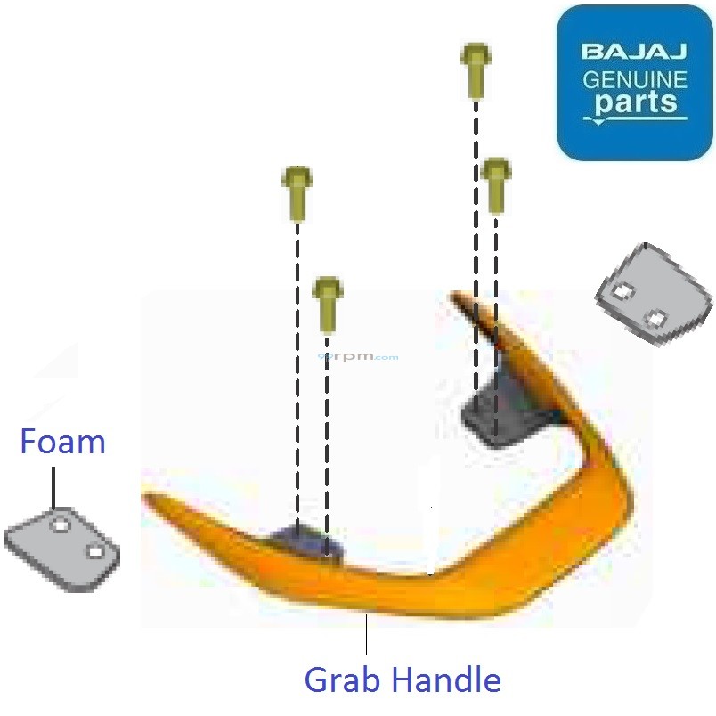 bajaj v15 grab handle