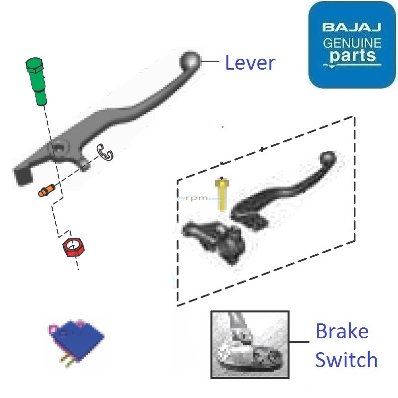 bajaj discover 150 brake shoe price