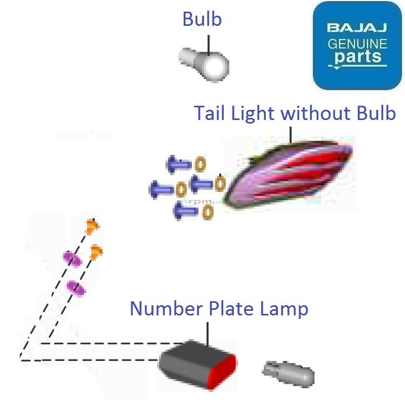 Bajaj Discover 125UG BS4 (201820) Tail Lamp