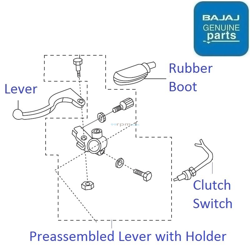 Discover 125 (20112014) Clutch Lever