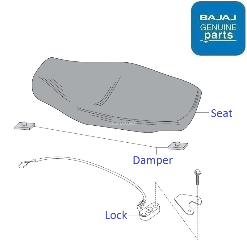 seat height of discover 100cc