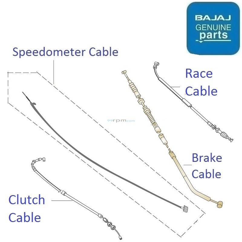 Discover 150S (20142016) Control Cables Clutch Cable, Throttle