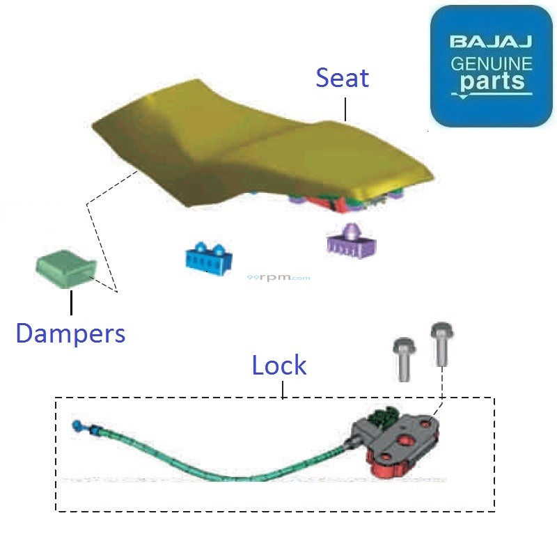seat height of discover 100cc