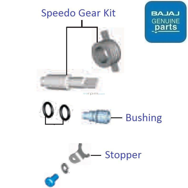 bajaj discover 100cc speedometer cable price