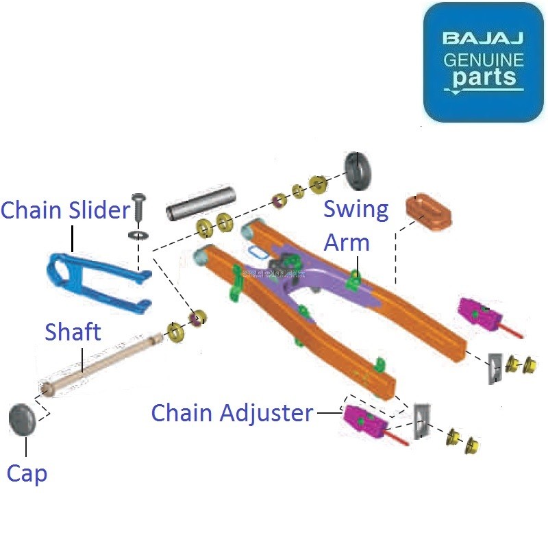 Discover 125ST(20122014) Rear Suspension Swing Arm