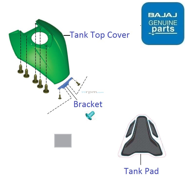 Bajaj Dominar 400 UG (BS4, 201920) Tank Top Cover