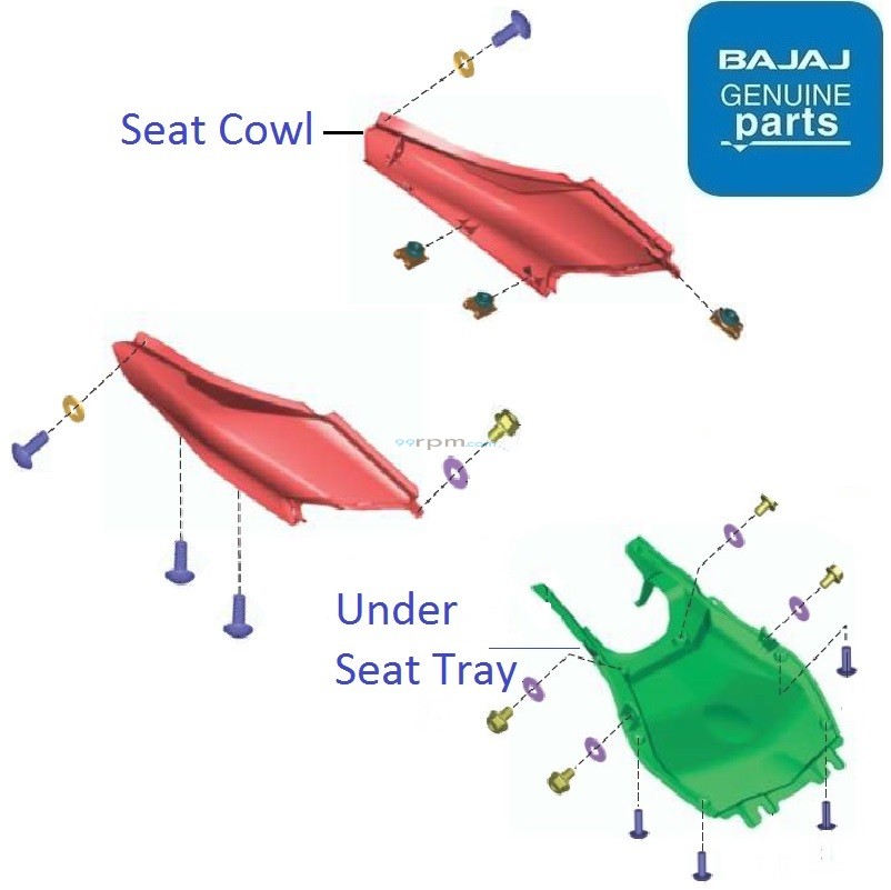 Dominar 400 (Touring, 202123) Seat Cowl