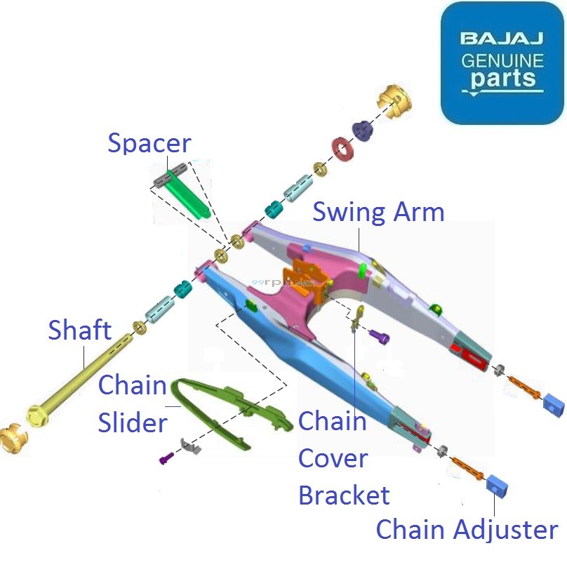 Dominar 400 (BS6, 202021) Swing Arm