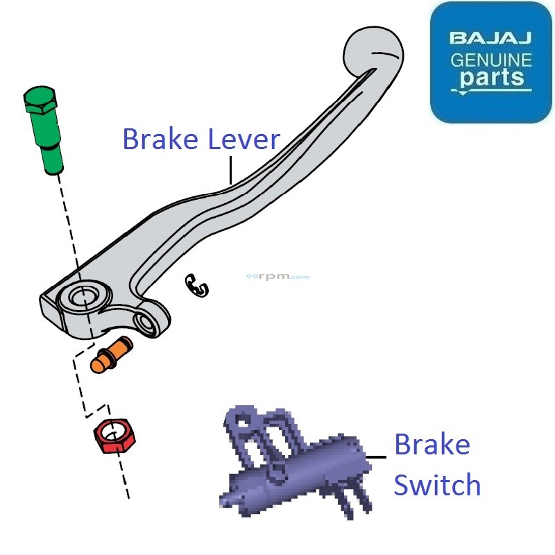 Bajaj Pulsar F250 (Twin Channel ABS, 202123) Front Hand Brake Lever