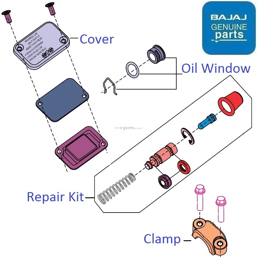 Bajaj Pulsar F250 (Twin Channel ABS, 202123) Front Master Cylinder