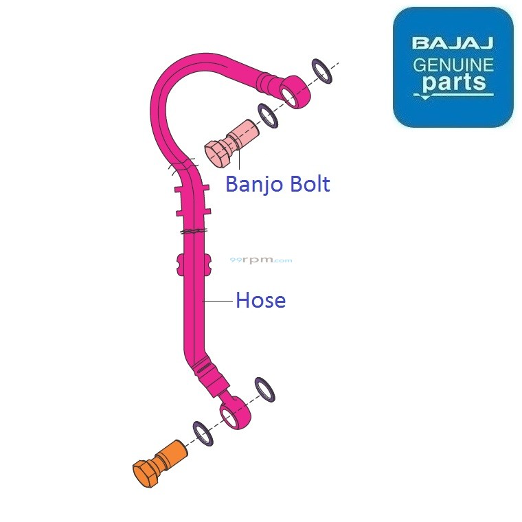 Bajaj Pulsar NS200 (BS4, 201719) Front Brake Hose