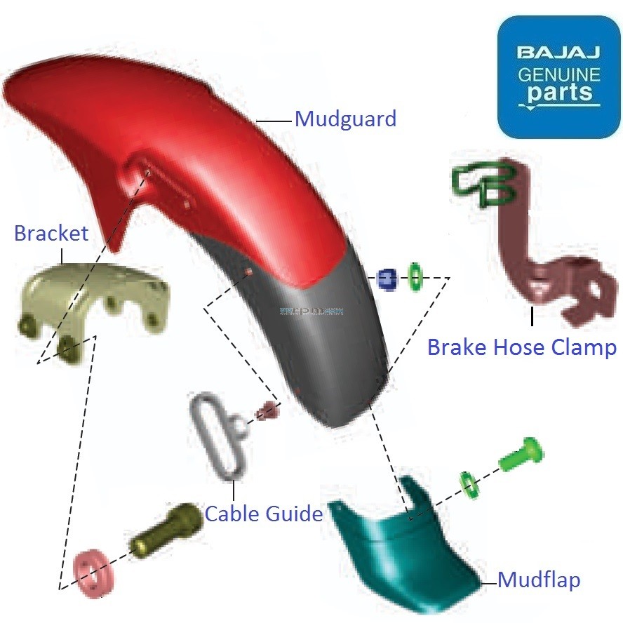 pulsar 135 mudguard price